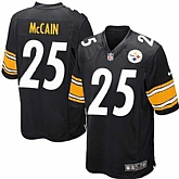 Nike Men & Women & Youth Steelers #25 McCain Black Team Color Game Jersey,baseball caps,new era cap wholesale,wholesale hats